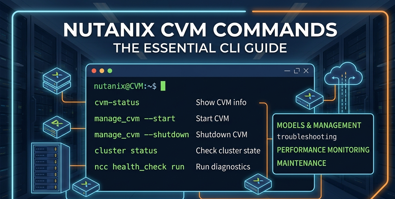 Nutanix CVM Commands for Daily Cluster Management (Practical Guide)